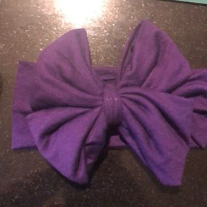 Eggplant Messy Bow II